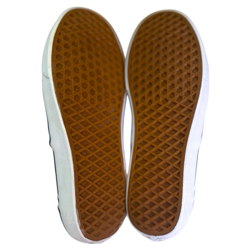 Women’s Vans Asher Slip On Shoe Lot - Black Blue Checkered & Pearl Size 10-11 - Picture 7 of 16